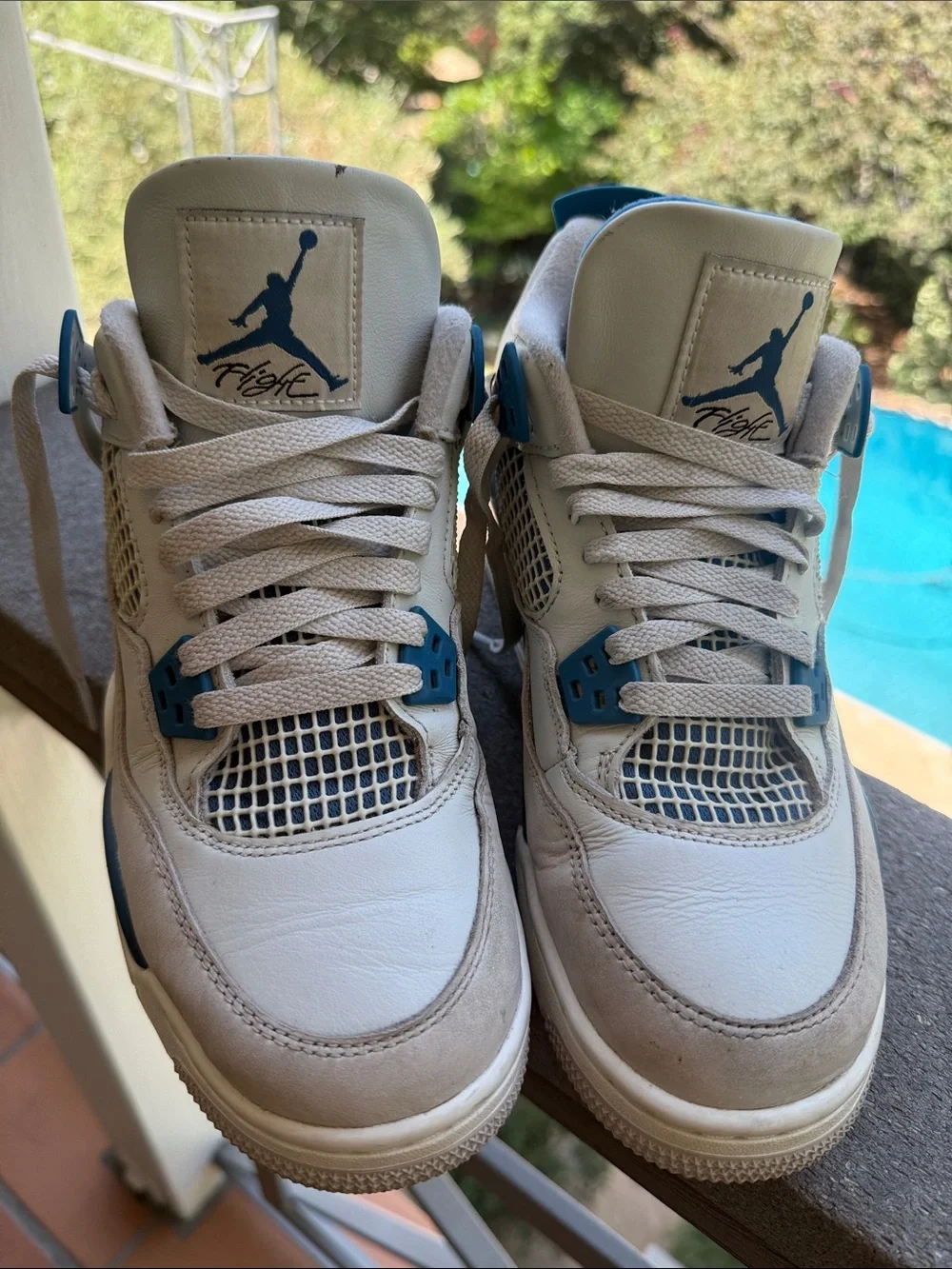 NIKE JORDAN 4 RETRO MILITARY BLUE SIZE 7